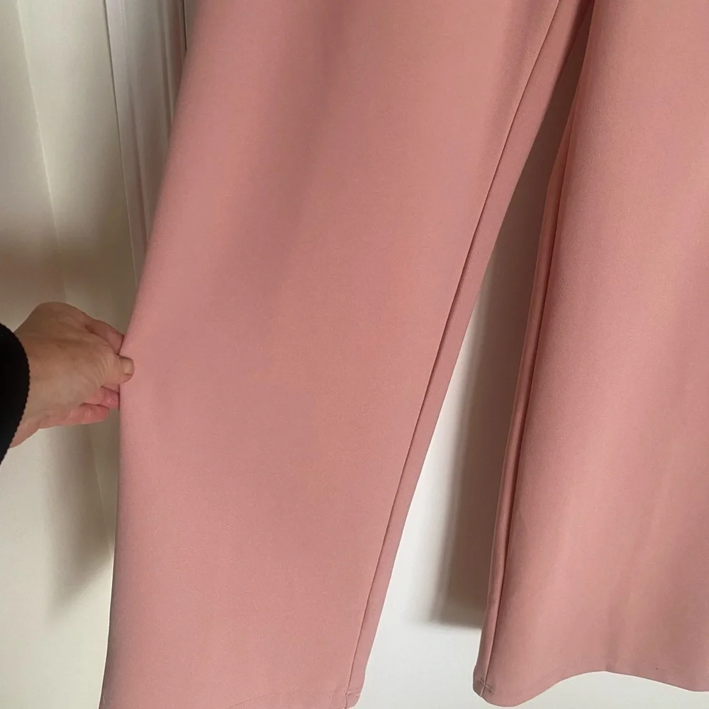 URBAN HERITAGE Elastic Waist pink wide leg polyester pants Size 11/12 - Picture 10 of 12